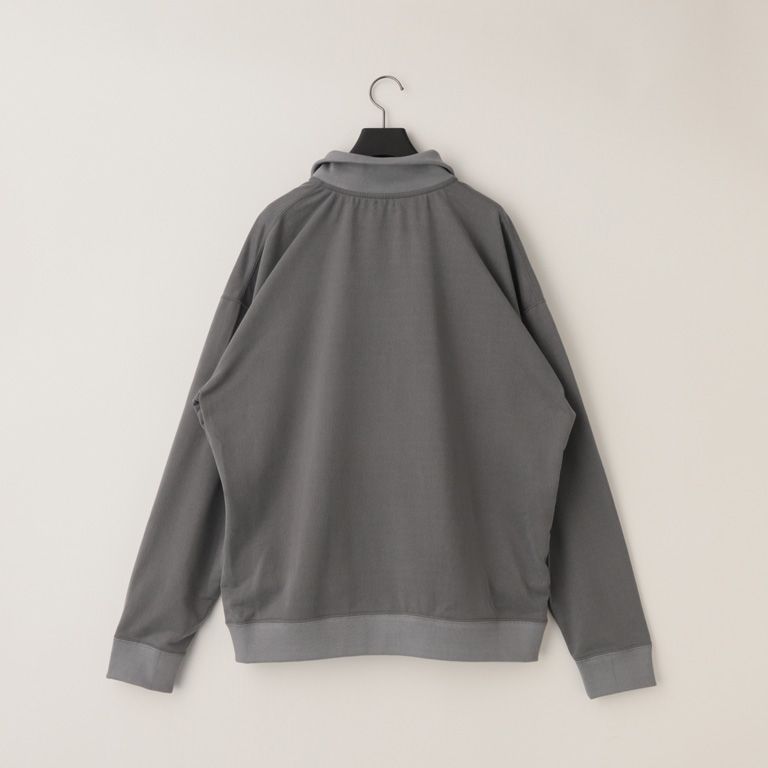 28G Cupro Zip Sweat（CHARCOAL）