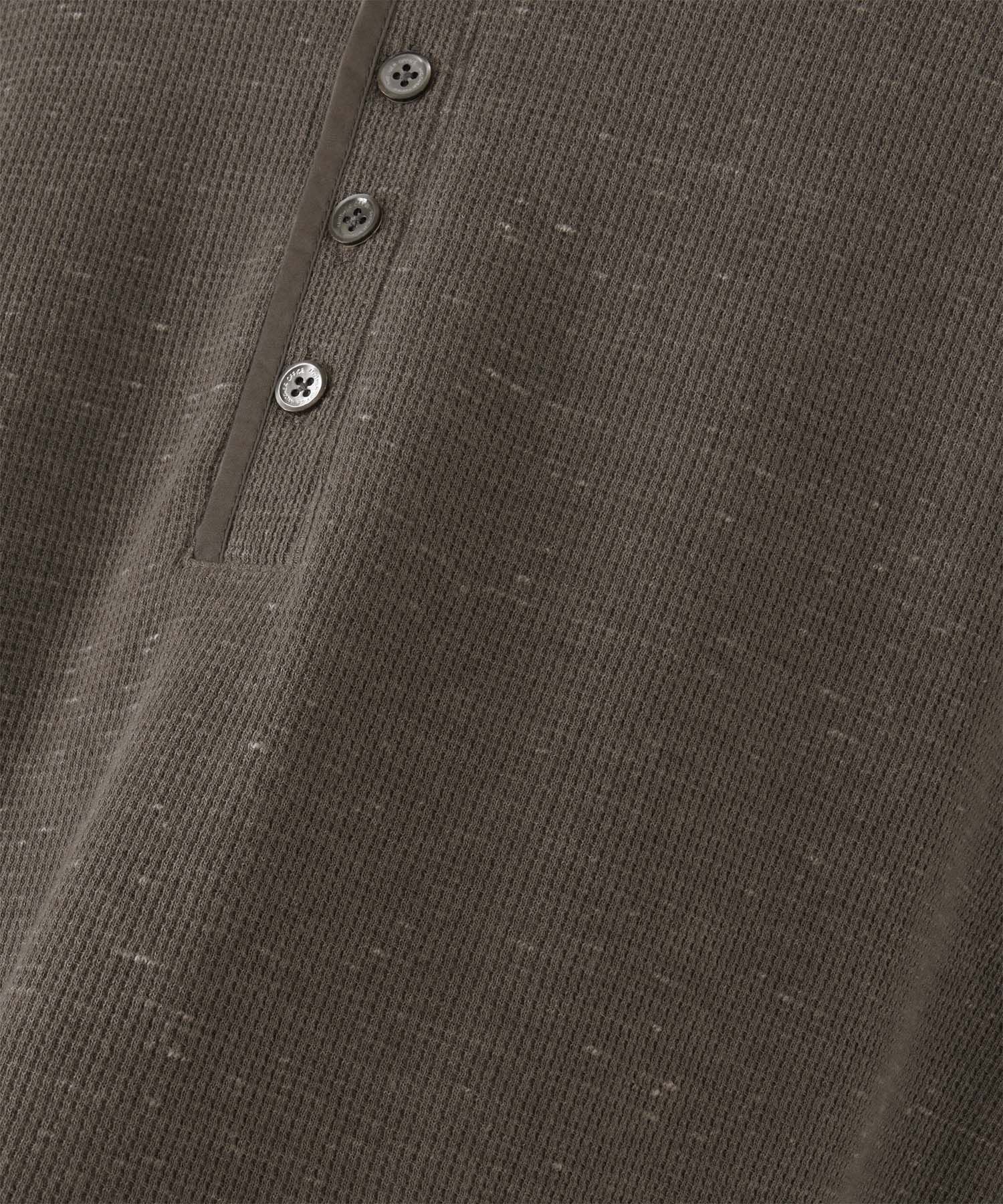 Waffle Henry Pullover（MILD BROWN）