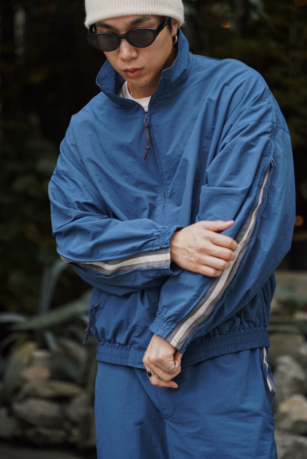 FRESH MAN NYLON JACKET / BLUE / セットアップ可