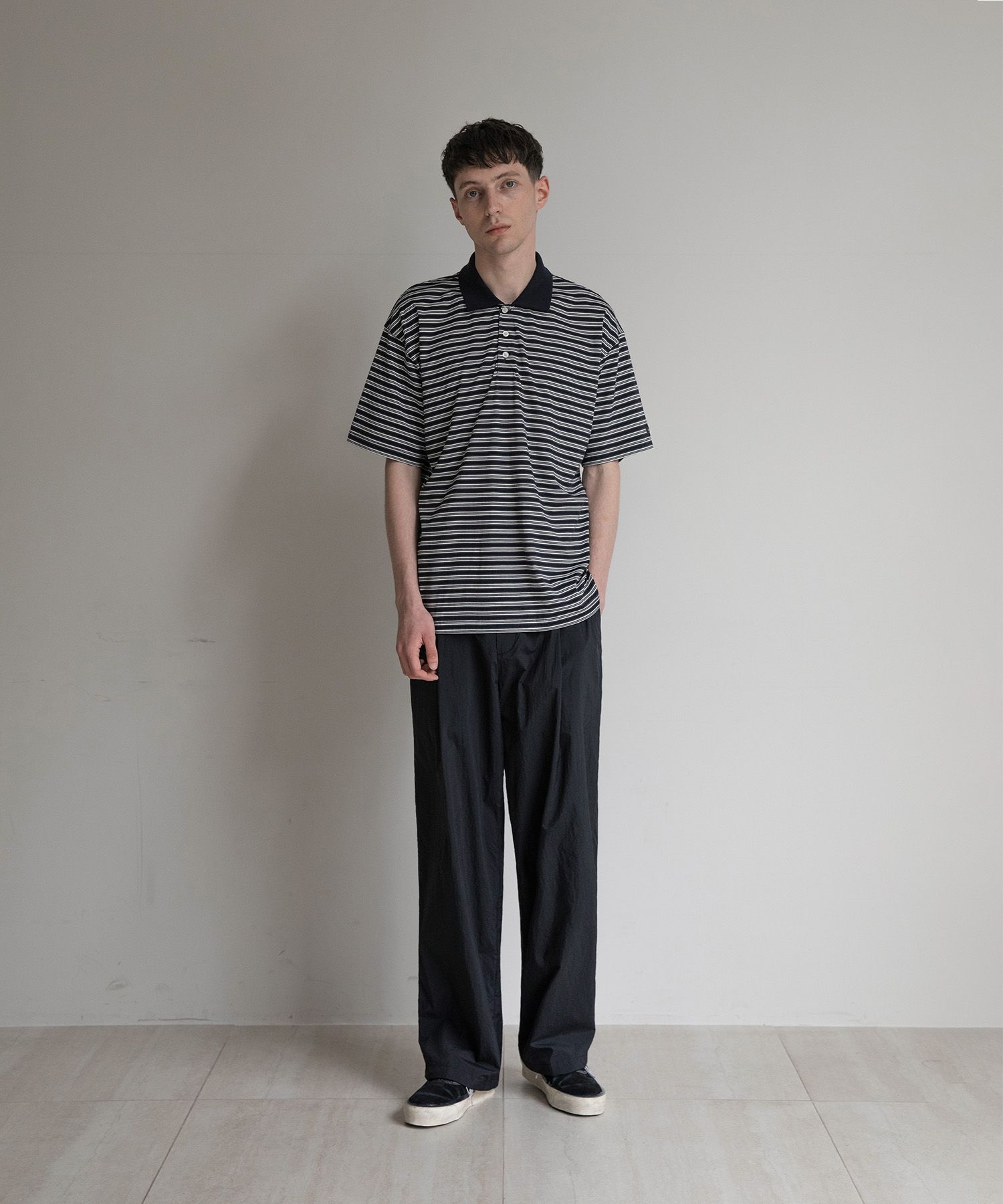 Brief Stripe Short Sleeve TEE（NAVY）