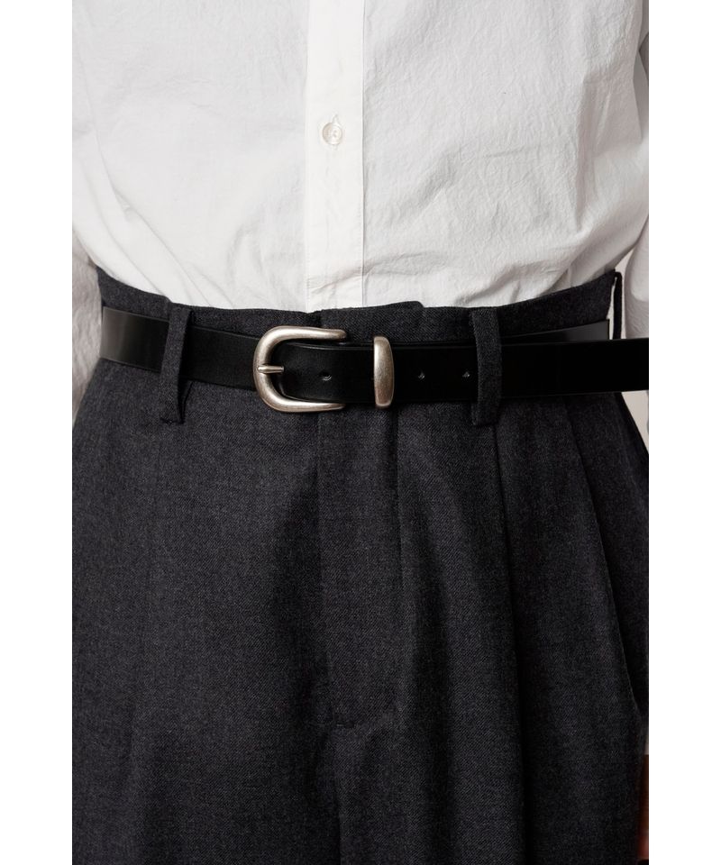 LEATHER BELT（BLACK）