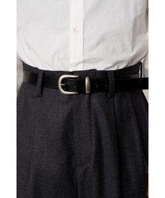 LEATHER BELT（BLACK）