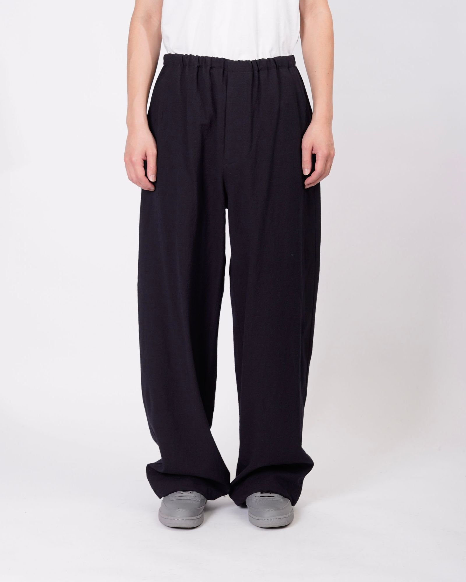 WOOL EASY OVER PANTS（NAVY）