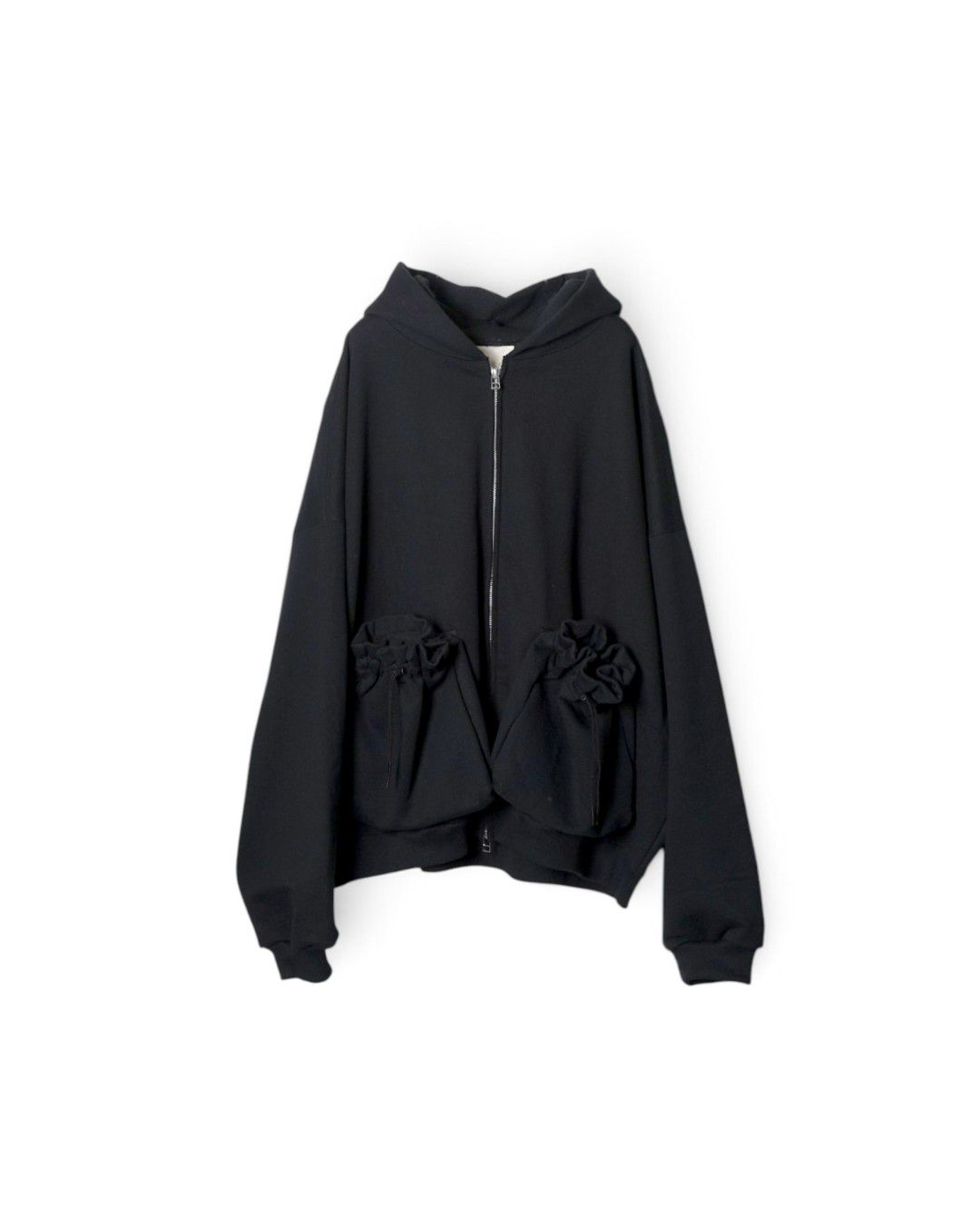 KINCHAKU" ZIPUP HOODIE（BLACK）
