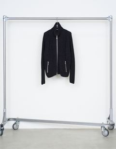 DRIVERS ZIP UP SWEATER（BLACK）