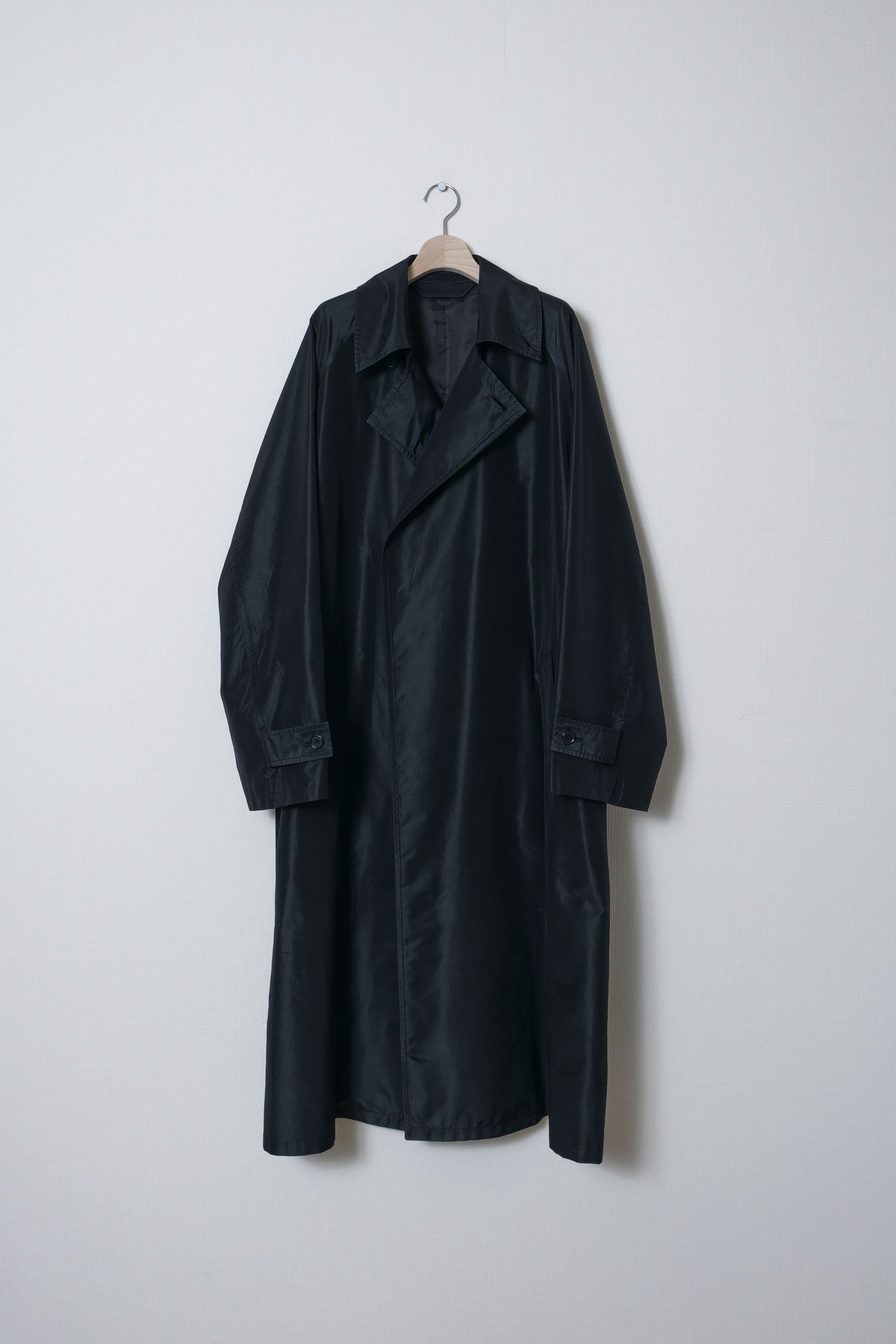 Silk OverSize Coat（BLACK）