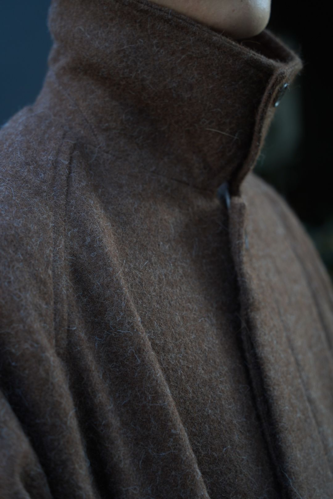 ALPACA OVERSIZE BALMACAN COAT（BROWN）