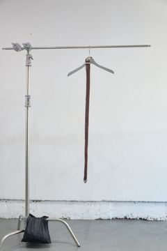 3.8 C LEATHER MESH BELT（BROWN）