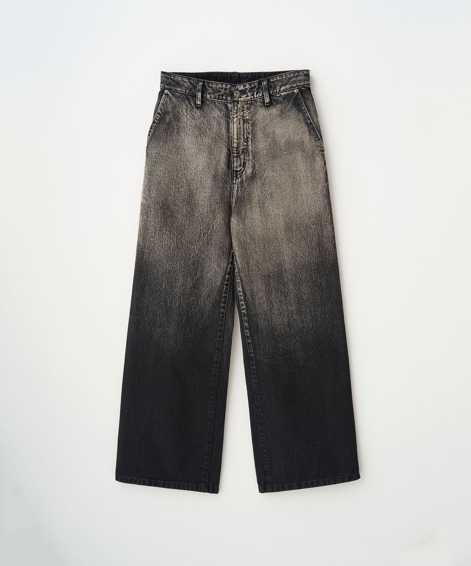 GRADATION WIDE DENIM（FADE BLACK）