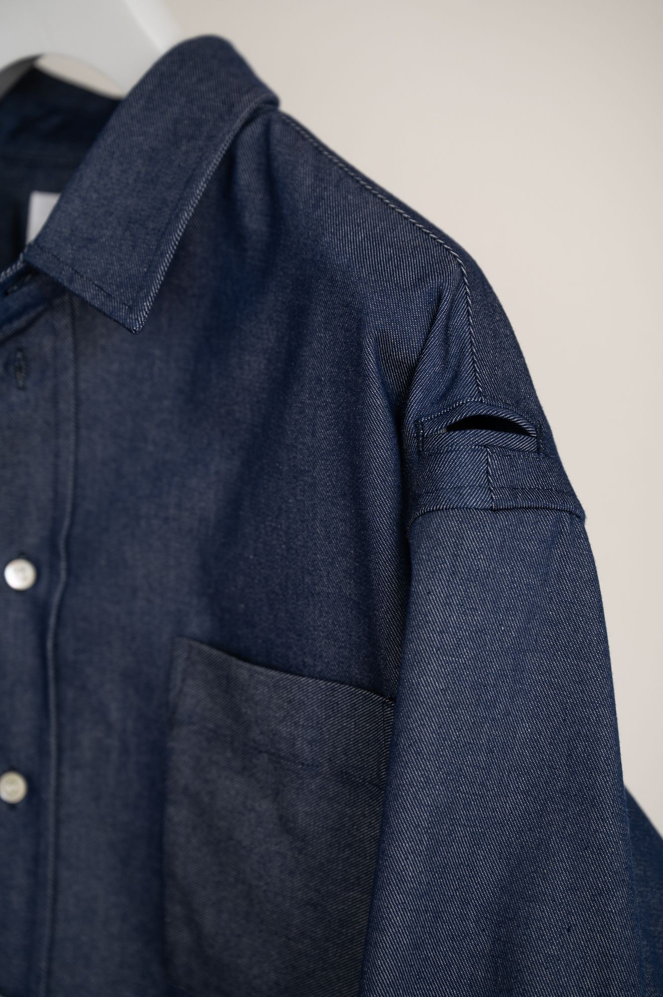 CROPPED POCKET SHIRT（INDIGO）