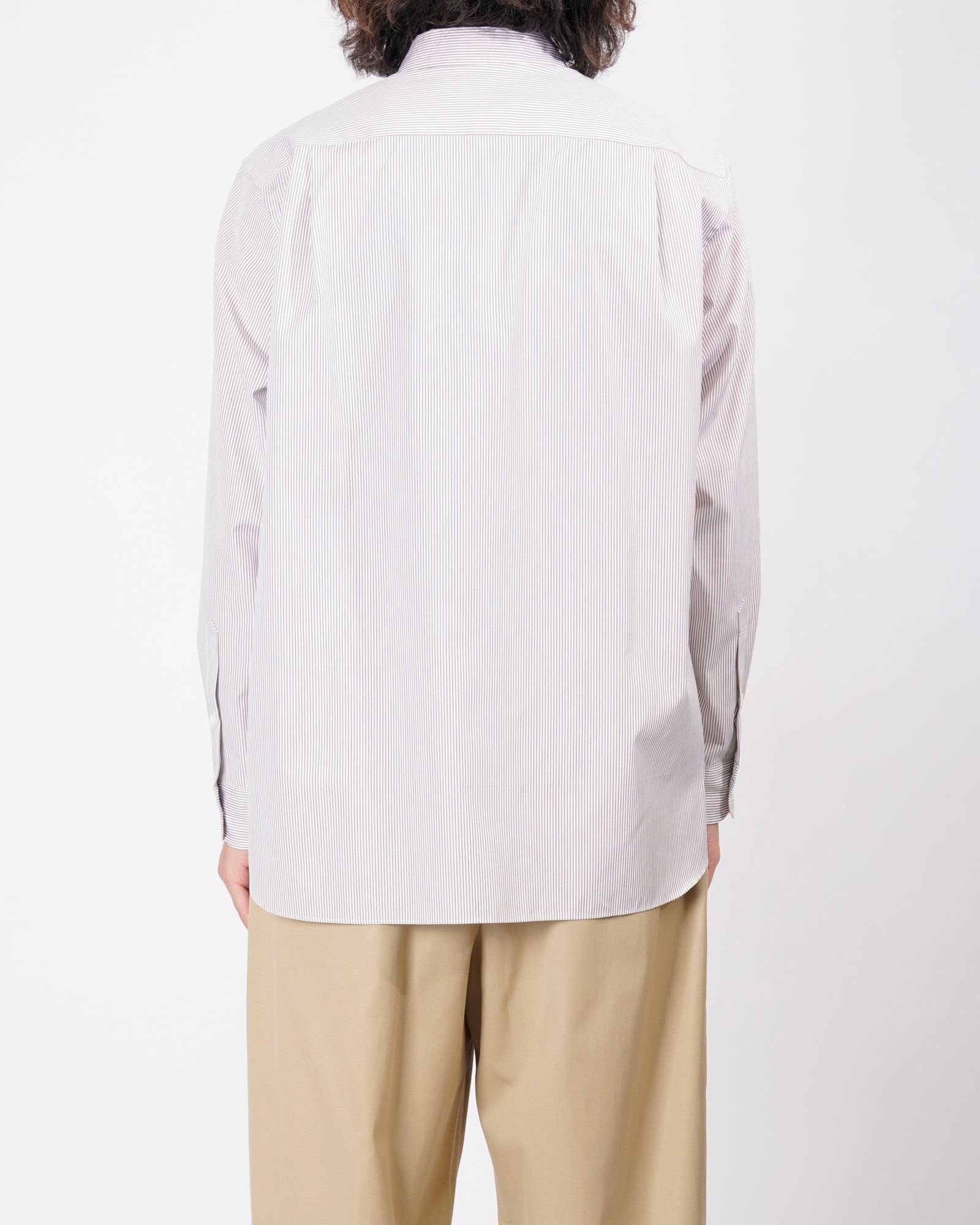 CANCLINI FRENCH FRONT L/S SHIRTS（BROWN）