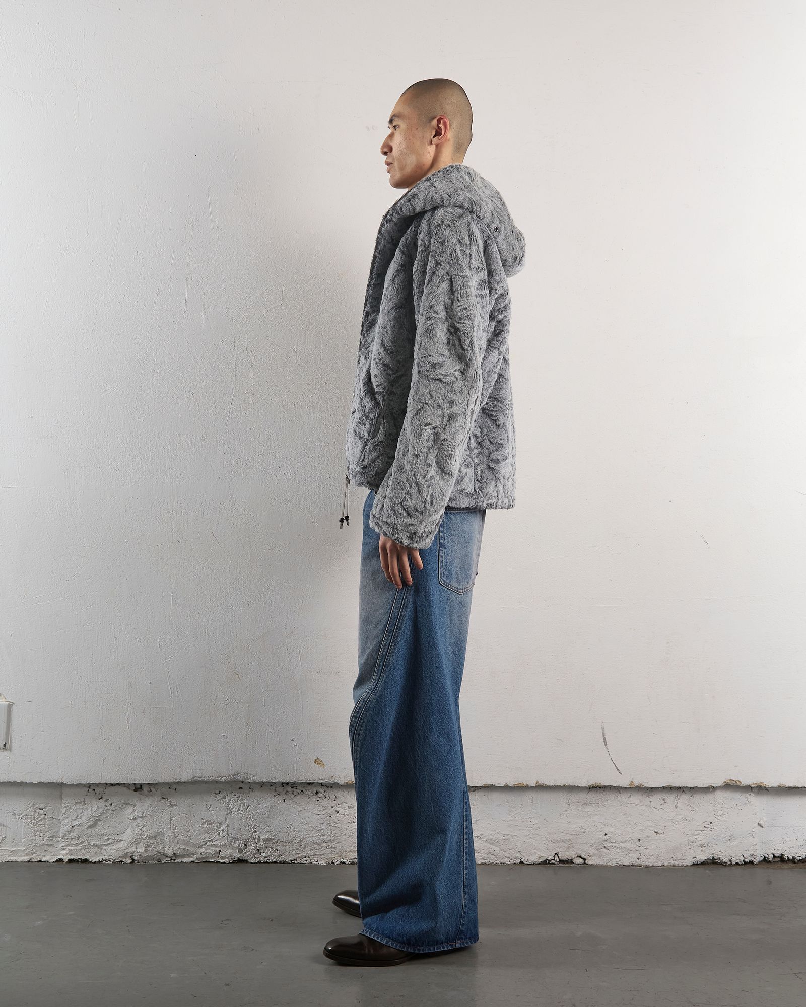 3D TWISTED WIDE LEG JEANS / デニムパンツ / VINTAGE FADED INDIGO