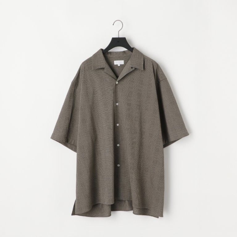 28G Loop Yarn Glen Check Ether Shirt（BEIGE）