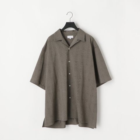 28G Loop Yarn Glen Check Ether Shirt（BEIGE）