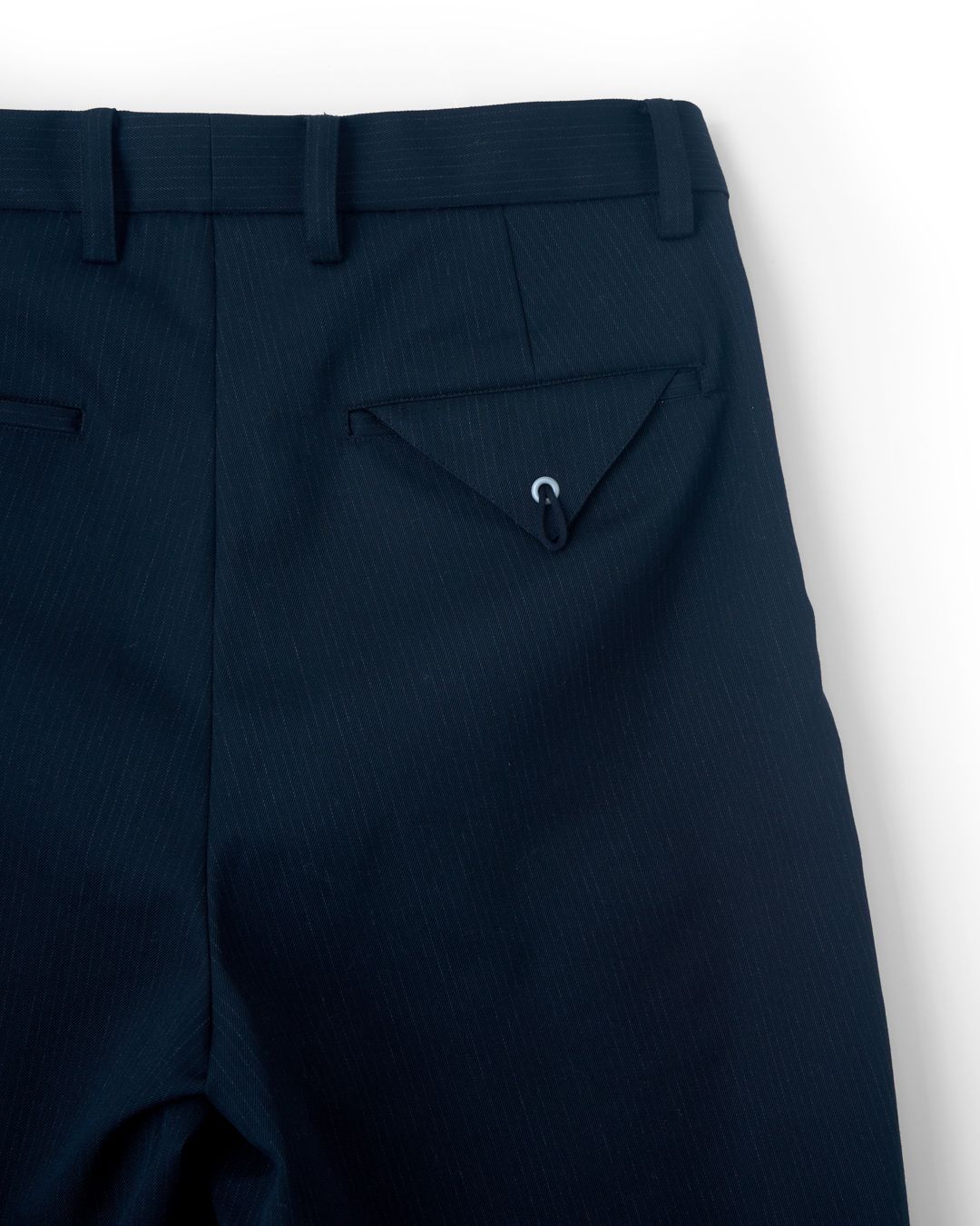 TARP WOOL SLACKS"GABA"（BLACKSTRIPE）