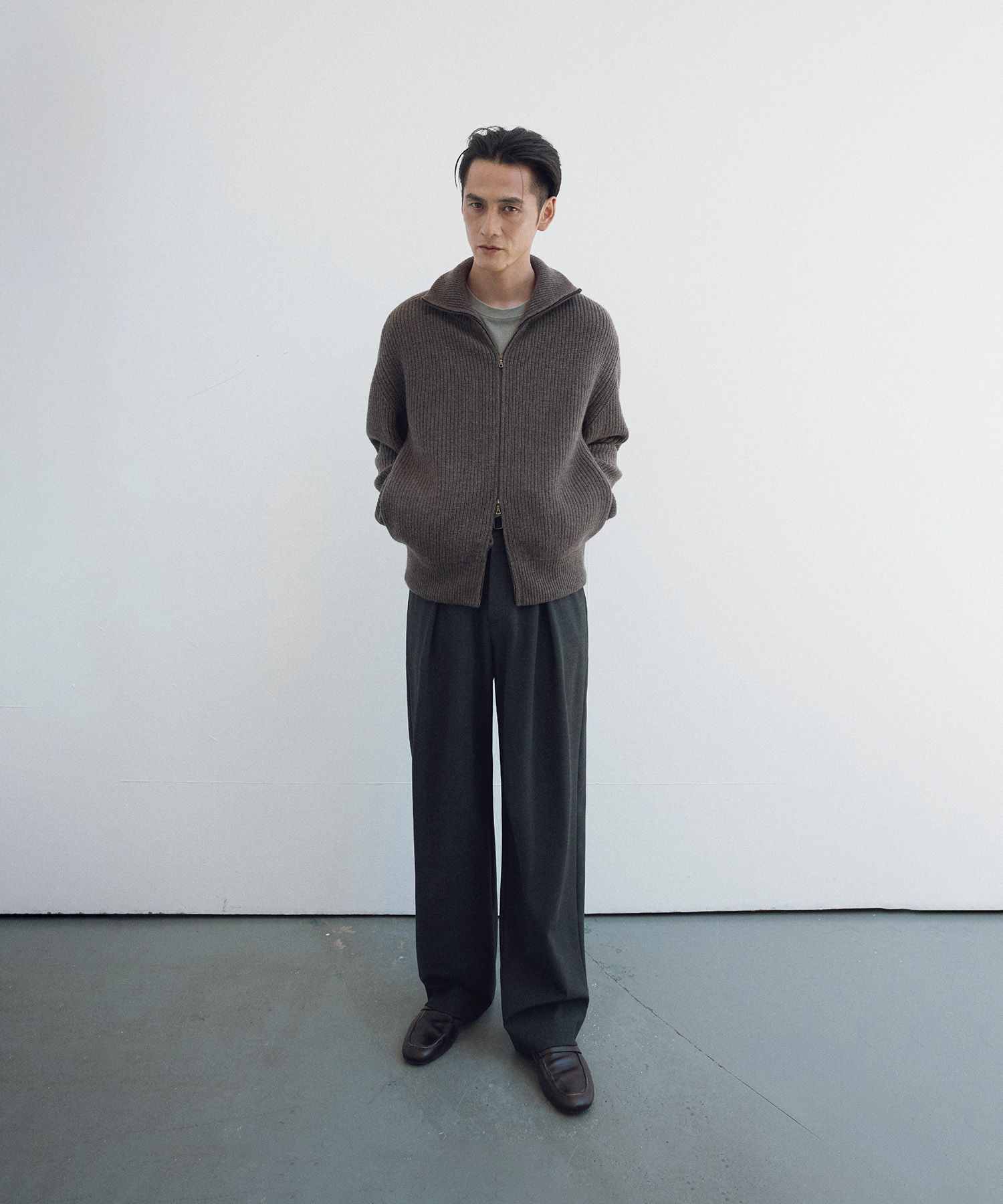 Driving Knit Blouson（WENGE WOOD）