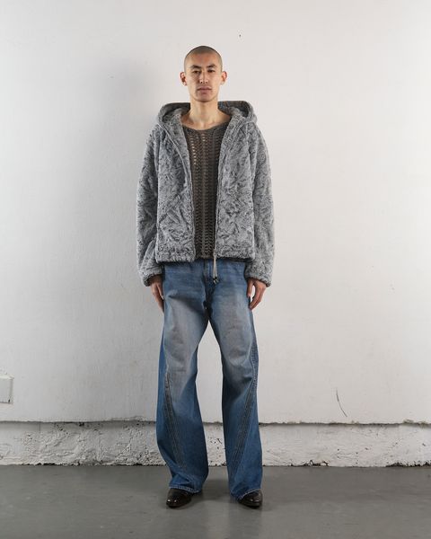 3D TWISTED WIDE LEG JEANS / デニムパンツ / VINTAGE FADED INDIGO