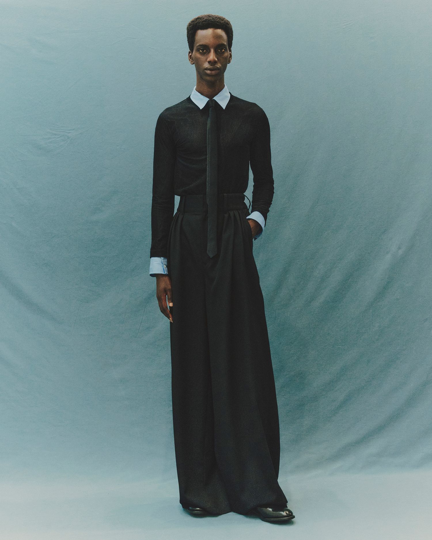 EXTREME WIDE EASY PANTS（BLACK）