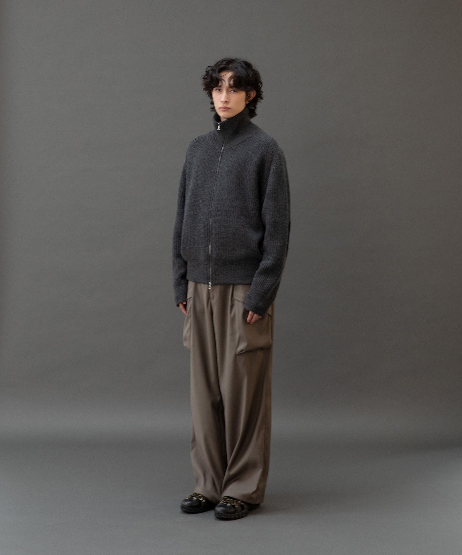 Driving Knit Blouson（Heather Gray）