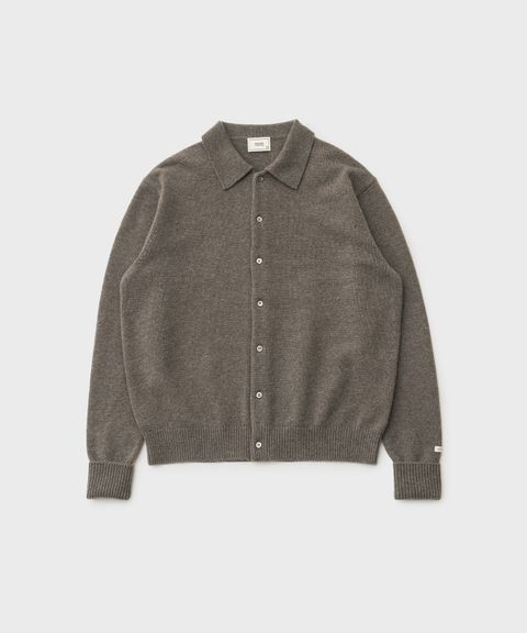 Scape Polo Wool Cardigan（Mole）