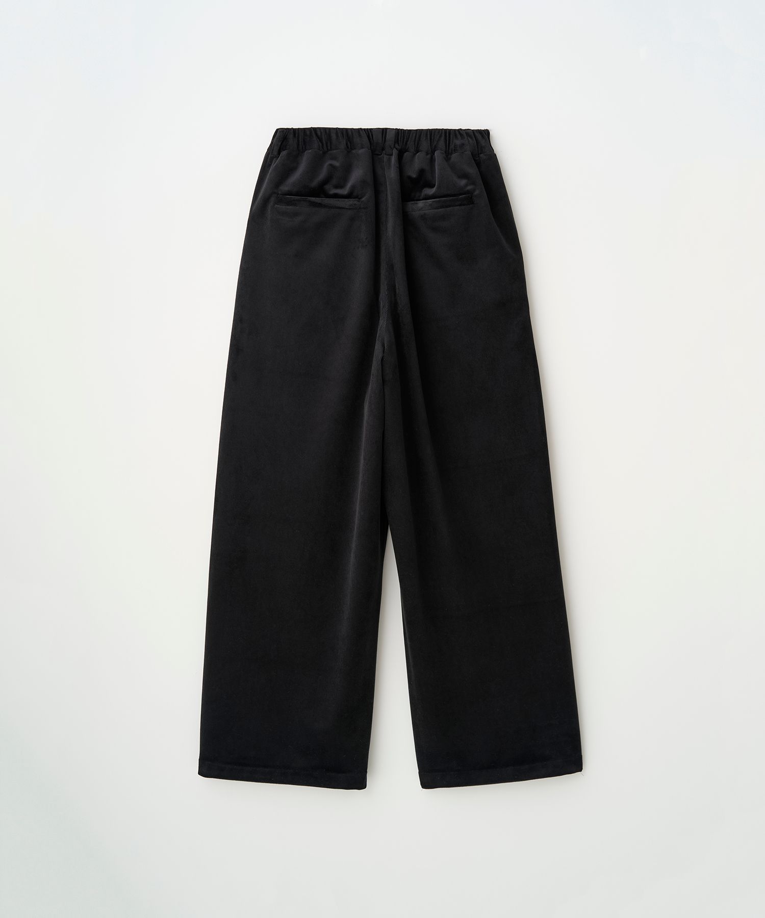 LUSTROUS CORDUROY WIDE PANTS（BLACK）