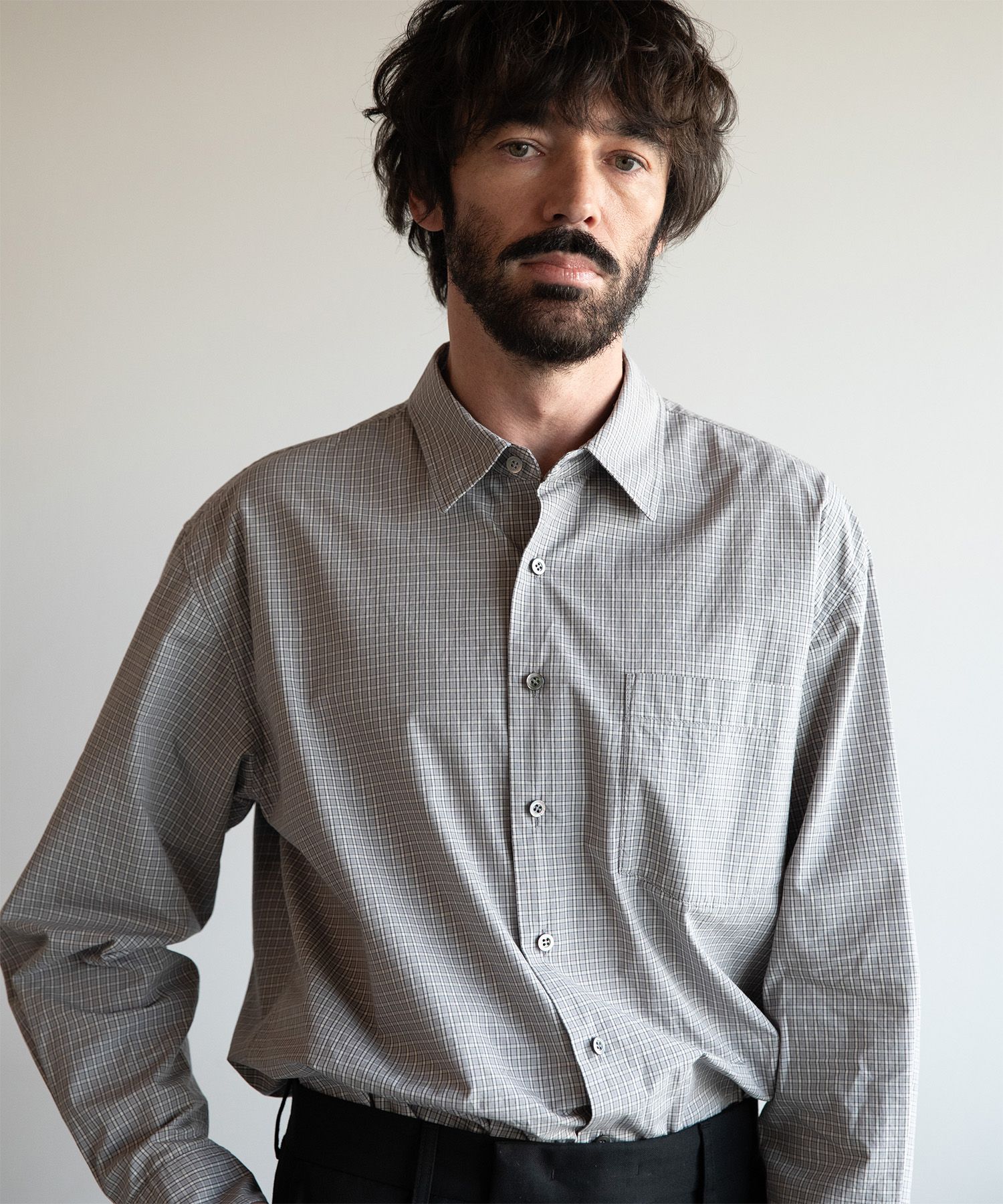 Ordinary Check Shirt（MID GRAY）