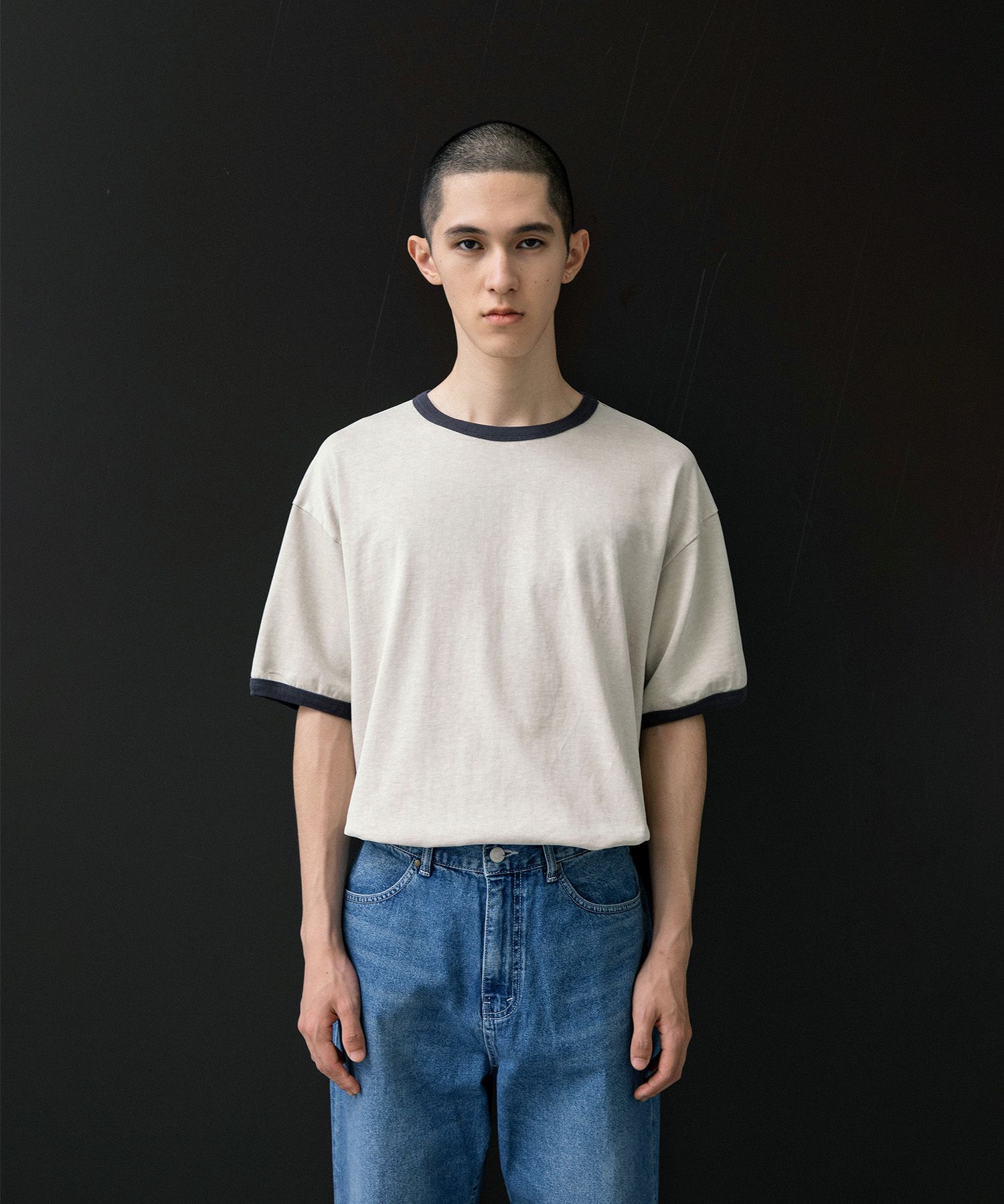 Homeboy Garment Ringer Tee（LIGHT SAND）