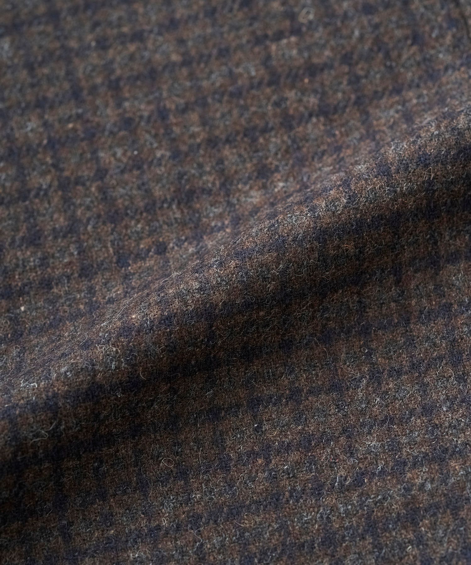 OVERSIZED CHECK JACKET（BROWN）