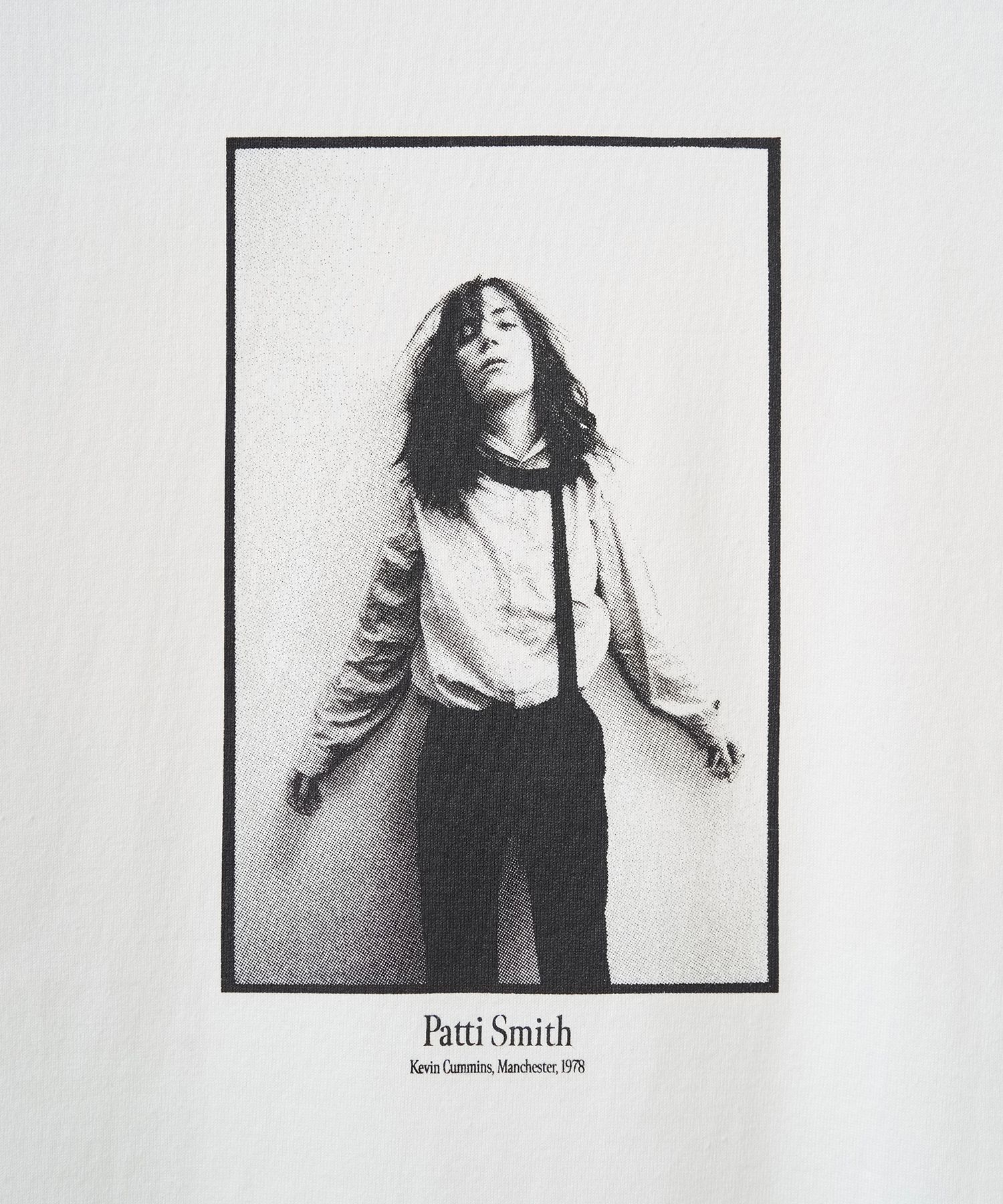 PATTI SMITH PHOTO TEE by KEVIN CUMMINS（WHITE）