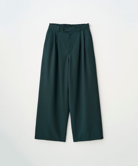 LUSTROUS CORDUROY WIDE PANTS（GREEN）