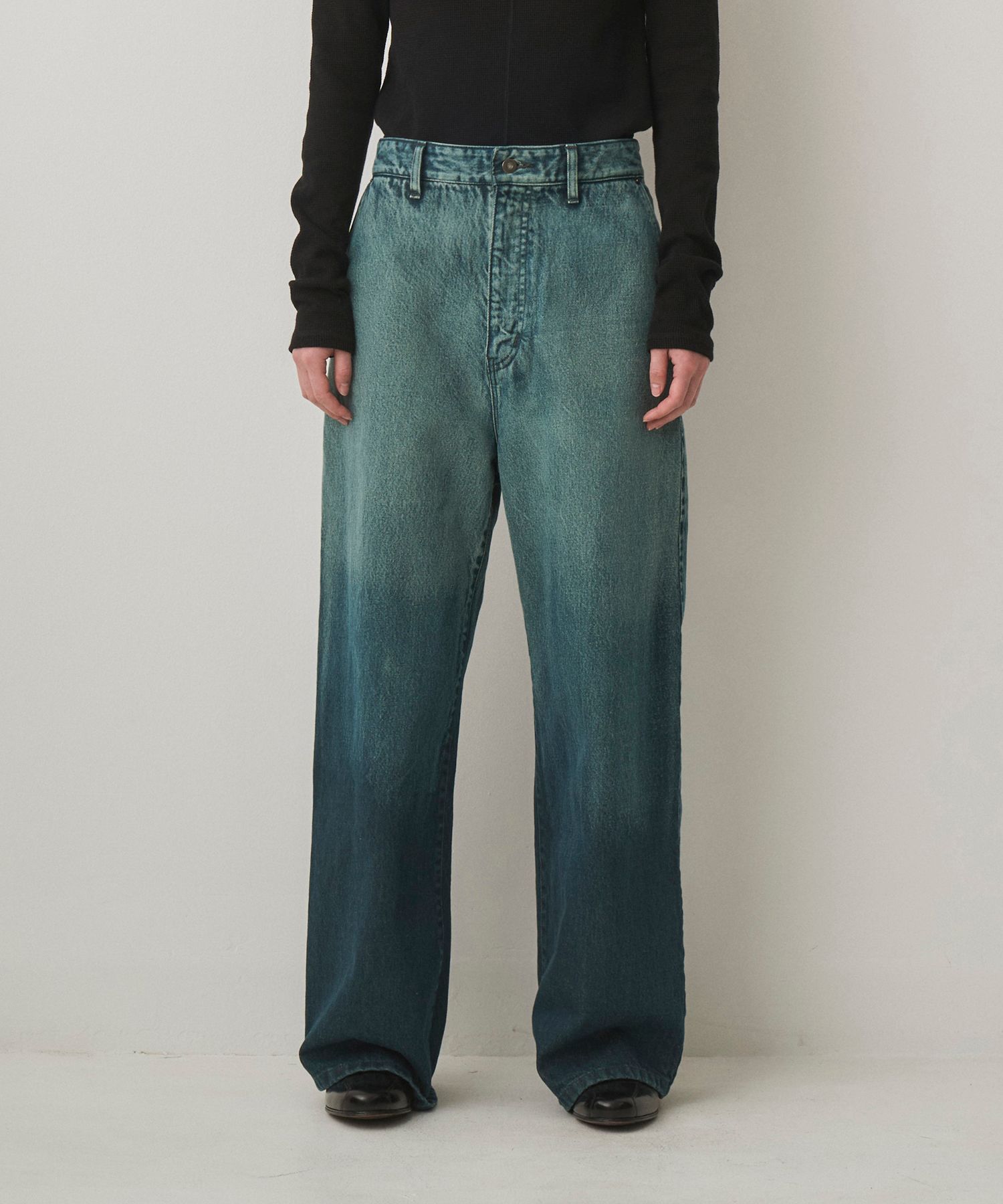GRADATION WIDE DENIM（STEEL BLUE）
