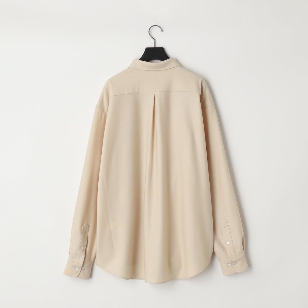 36G Wool Stripe Ideal Shirt（WHITE）