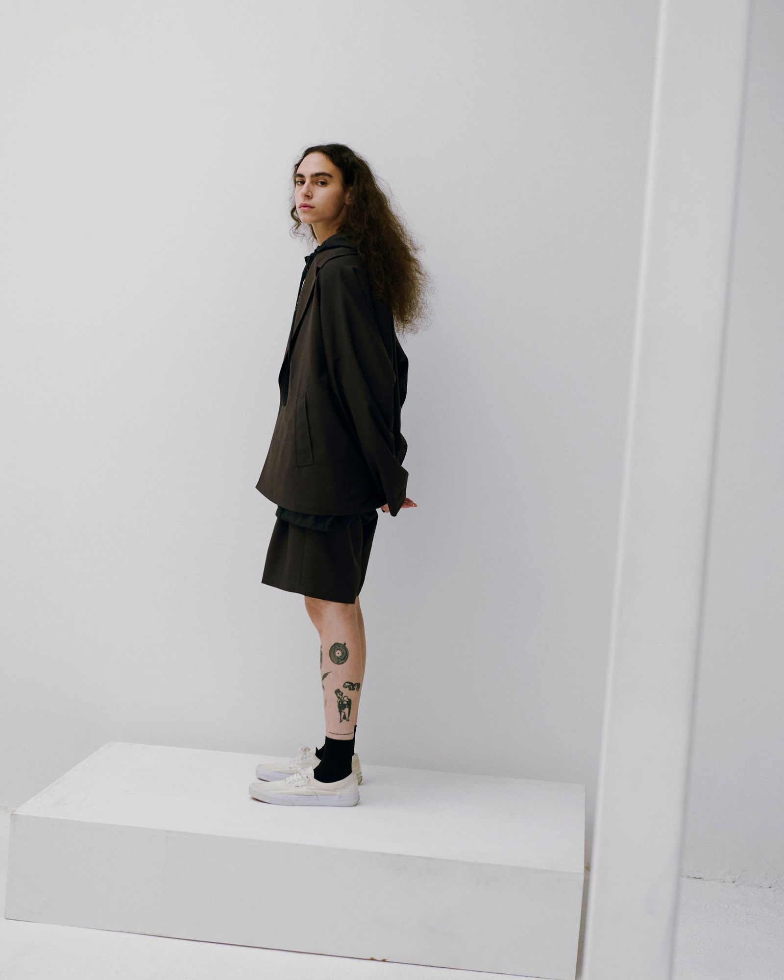 Linen Silk Shirt JKT（BLACK）