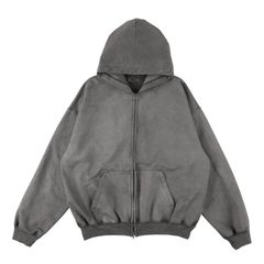 36G Fine Sweat Zip Hoodie（CHARCOAL PIGMENT）