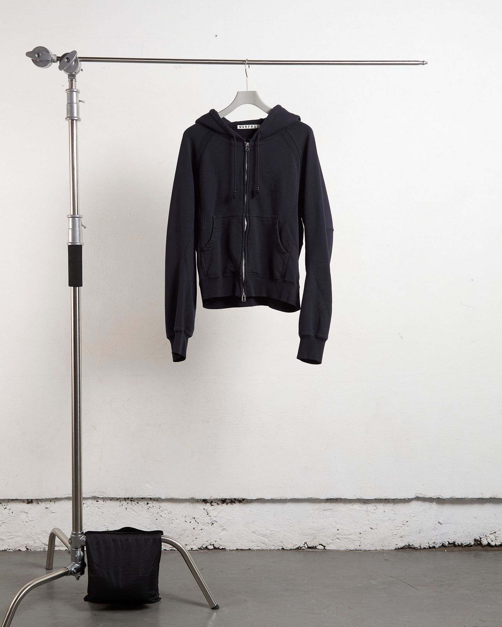 PANELLED ZIP UP HOODIE（DARK NAVY）