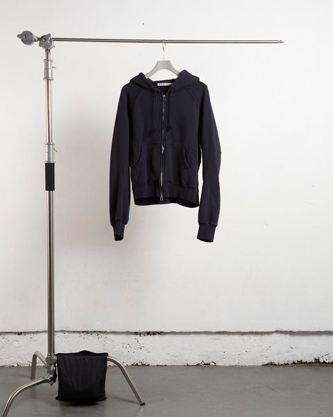 PANELLED ZIP UP HOODIE（DARK NAVY）