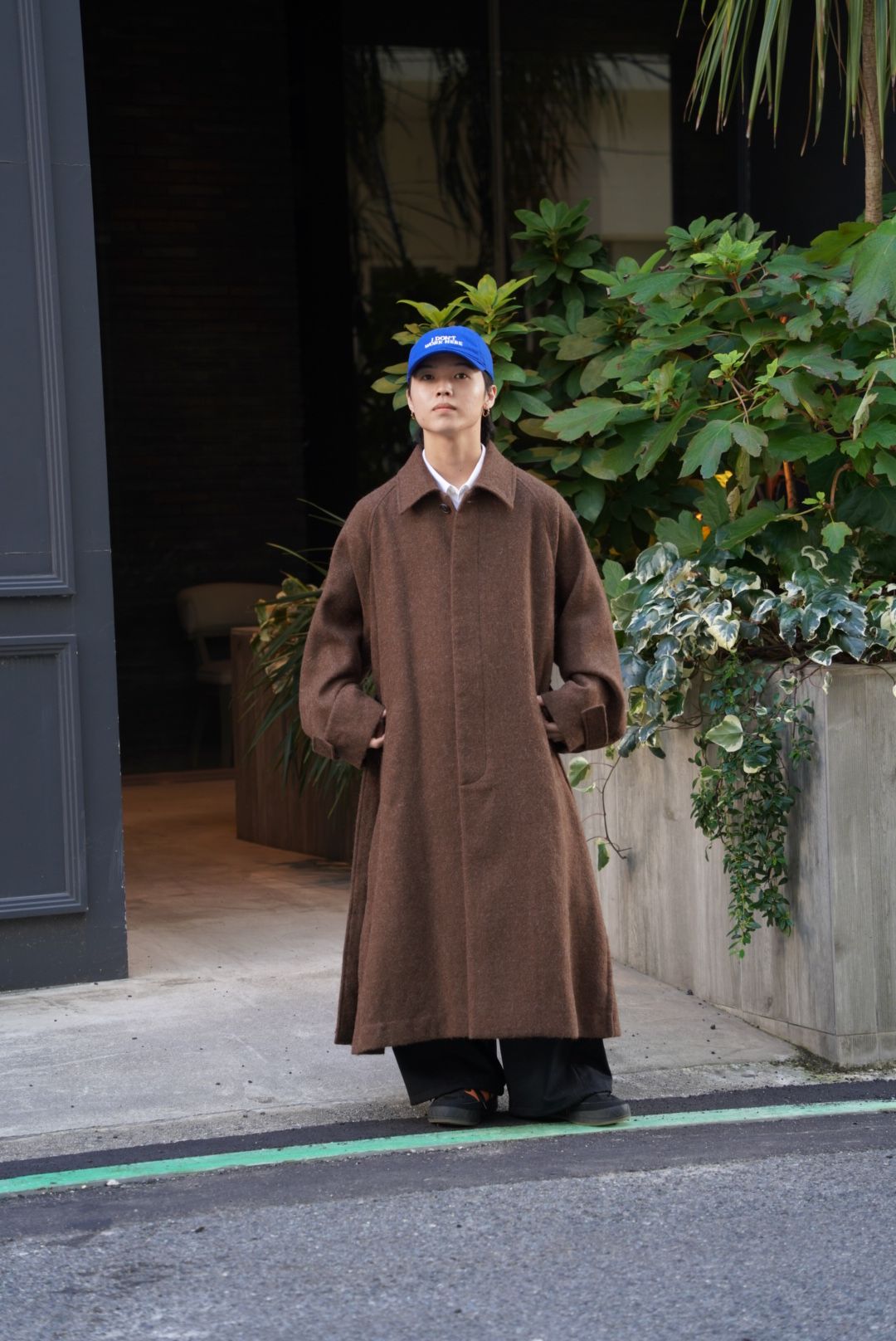 ALPACA OVERSIZE BALMACAN COAT（BROWN）
