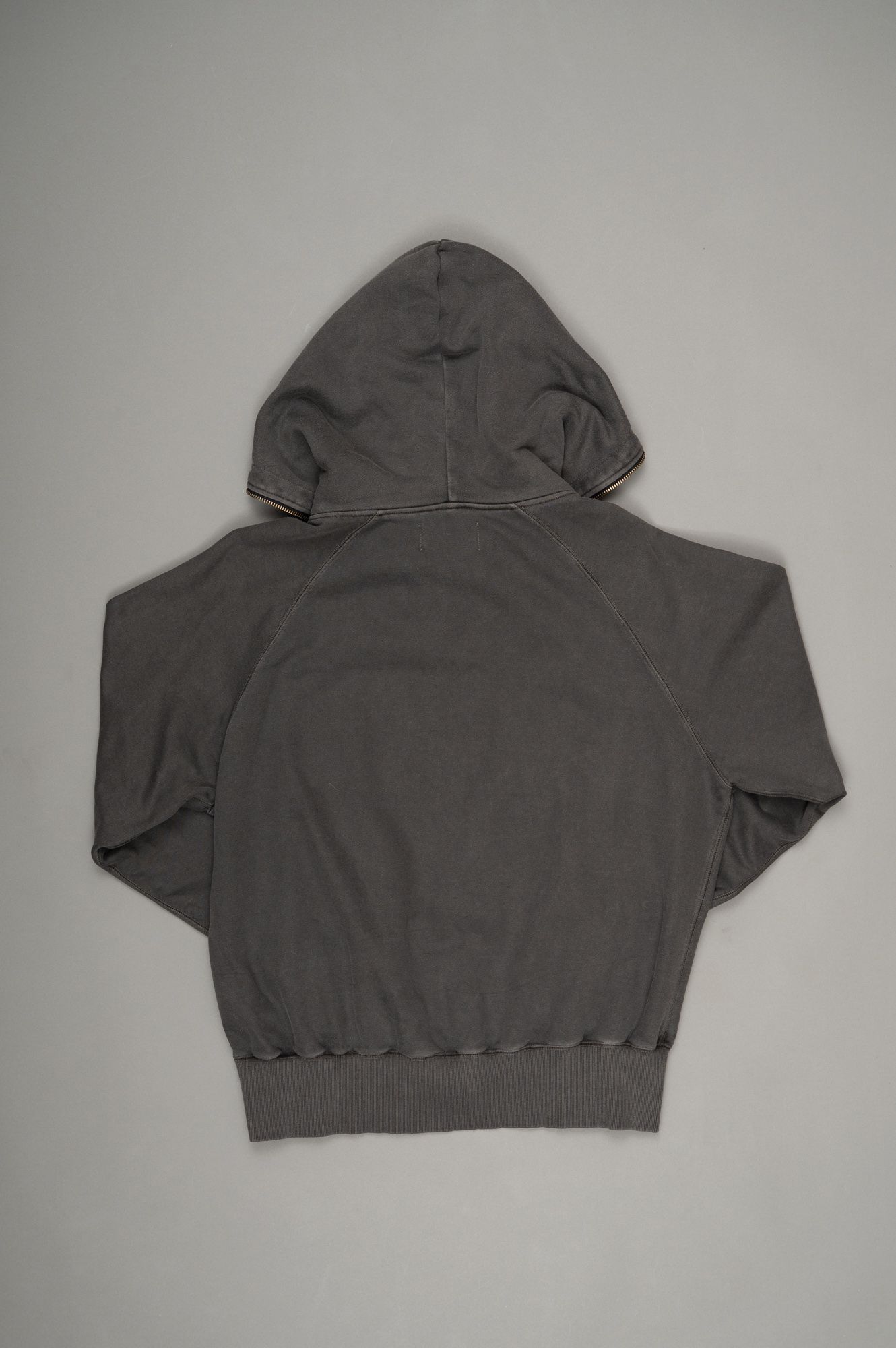 rocessed Half-Zip Sweat Hoodie（GRAY）