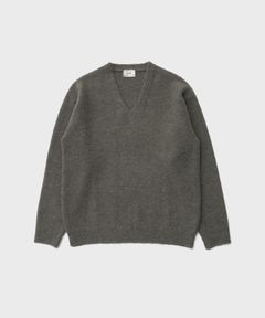 Current V-Neck Knit（Basalt）
