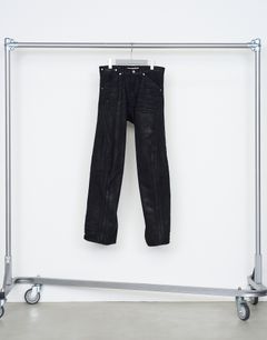 3D TWISTED JEANS（LUSTER COATED BLACK）