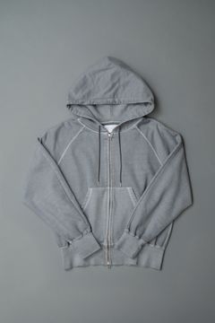 ZIP SWEAT HOODY（BLACK）