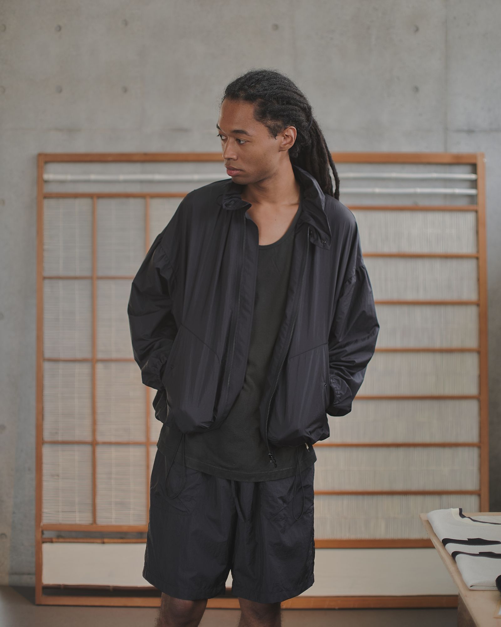 FRAMER NYLON JACKE PANTS（BLACK）