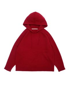 FELTED MERINO WOOL FOODIE KNIT（RED）