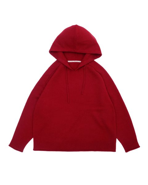 FELTED MERINO WOOL FOODIE KNIT（RED）