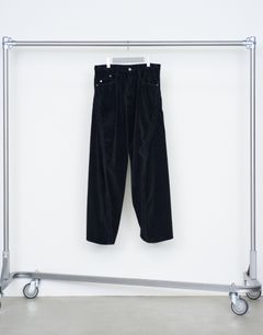 3D TWISTED WIDE LEG 5P PANTS（BLACK）