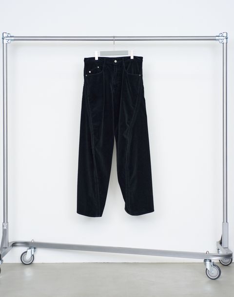 3D TWISTED WIDE LEG 5P PANTS（BLACK）