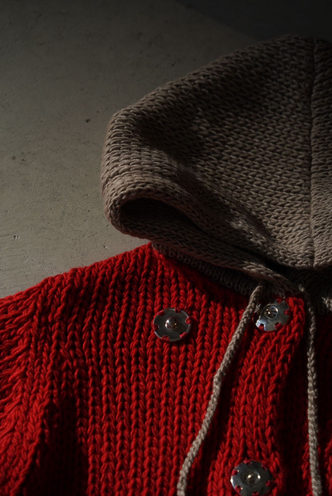 META KNIT PARKA（RED）