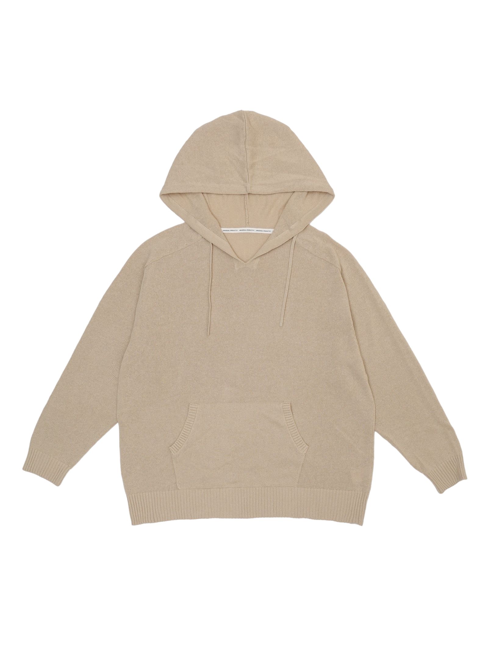 LINEN KNIT HOODIE（ECRU）
