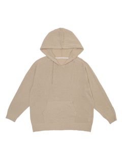 LINEN KNIT HOODIE（ECRU）