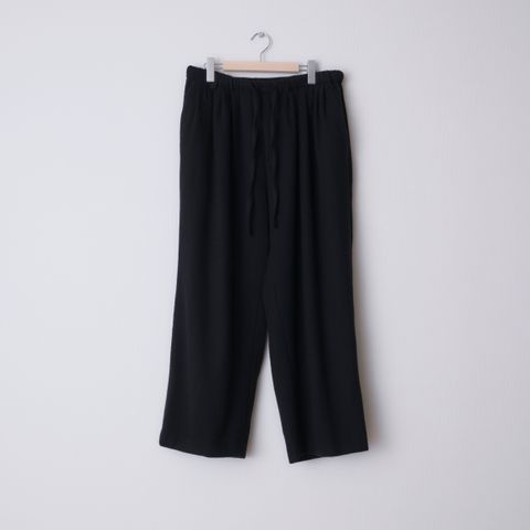 CASHMERE WIDE PANTS（BLACK）